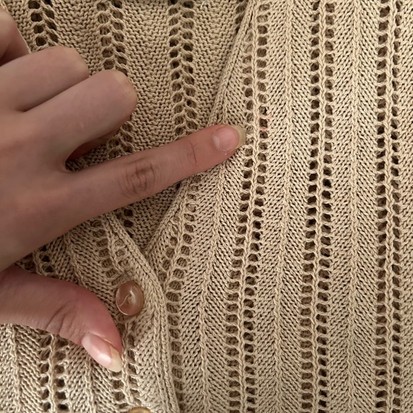 Vino Rouge Knit Button Up - Picture 6 of 6